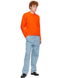 orange Pullover mit einem Rundhalsausschnitt von Thames MMXX