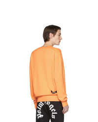 orange Pullover mit einem Rundhalsausschnitt von Palm Angels