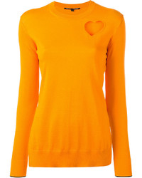orange Pullover mit einem Rundhalsausschnitt von Proenza Schouler