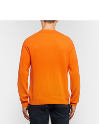 orange Pullover mit einem Rundhalsausschnitt von Paul Smith