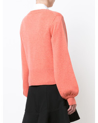 orange Pullover mit einem Rundhalsausschnitt von Chloé