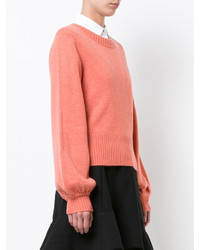 orange Pullover mit einem Rundhalsausschnitt von Chloé