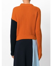 orange Pullover mit einem Rundhalsausschnitt von Cédric Charlier