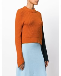 orange Pullover mit einem Rundhalsausschnitt von Cédric Charlier