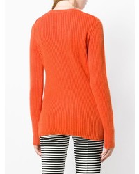 orange Pullover mit einem Rundhalsausschnitt von Iris von Arnim