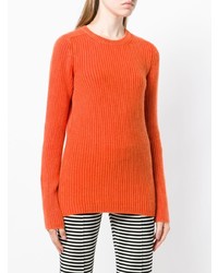 orange Pullover mit einem Rundhalsausschnitt von Iris von Arnim