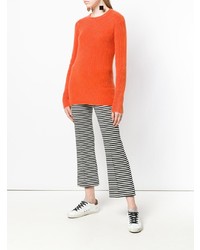 orange Pullover mit einem Rundhalsausschnitt von Iris von Arnim