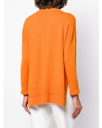 orange Pullover mit einem Rundhalsausschnitt von Lamberto Losani