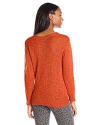 orange Pullover mit einem Rundhalsausschnitt von Roxy