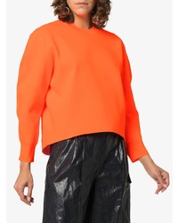 orange Pullover mit einem Rundhalsausschnitt von Tibi