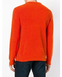 orange Pullover mit einem Rundhalsausschnitt von Roberto Collina