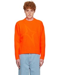 orange Pullover mit einem Rundhalsausschnitt von Thames MMXX