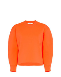 orange Pullover mit einem Rundhalsausschnitt von Tibi