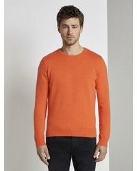 orange Pullover mit einem Rundhalsausschnitt von Tom Tailor