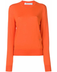 orange Pullover mit einem Rundhalsausschnitt von Victoria Beckham