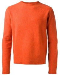 orange Pullover mit einem Rundhalsausschnitt von Vintage 55