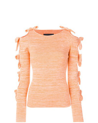 orange Pullover mit einem Rundhalsausschnitt von Zoe Jordan