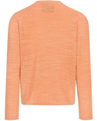 orange Pullover mit einem V-Ausschnitt von BASEFIELD