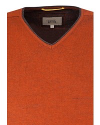 orange Pullover mit einem V-Ausschnitt von camel active