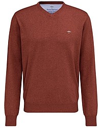 orange Pullover mit einem V-Ausschnitt von Fynch Hatton