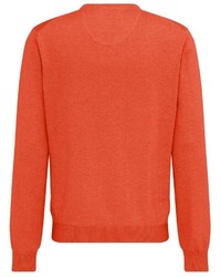 orange Pullover mit einem V-Ausschnitt von Fynch Hatton