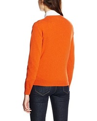 orange Pullover mit einem V-Ausschnitt von GANT