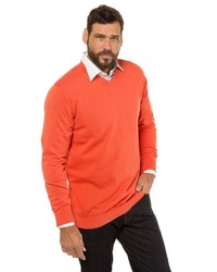 orange Pullover mit einem V-Ausschnitt von JP1880