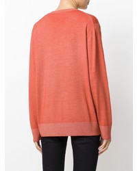 orange Pullover mit einem V-Ausschnitt von Tomas Maier