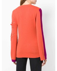 orange Pullover mit einem V-Ausschnitt von Barrie