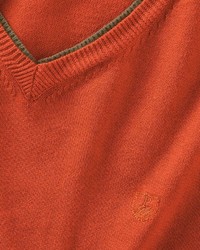 orange Pullover mit einem V-Ausschnitt von Parforce Traditional Hunting