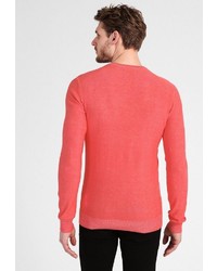 orange Pullover mit einem V-Ausschnitt von Petrol Industries