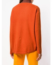 orange Pullover mit einem V-Ausschnitt von Aspesi