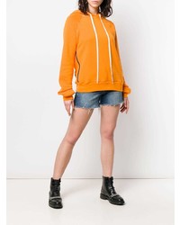 orange Pullover mit einer Kapuze von Unravel Project
