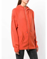 orange Pullover mit einer Kapuze von Barrie