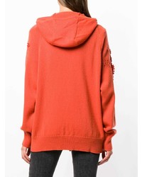 orange Pullover mit einer Kapuze von Barrie