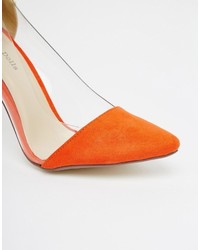 orange Pumps von Paper Dolls