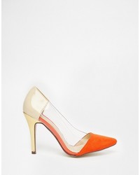 orange Pumps von Paper Dolls