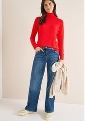 orange Rollkragenpullover von Cecil