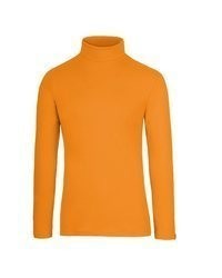 orange Rollkragenpullover von Trigema