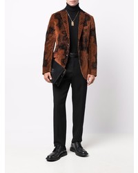 orange Sakko mit Paisley-Muster von Etro