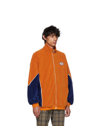 orange Samt Bomberjacke von Gucci