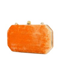 orange Samt Clutch von Tyler Ellis