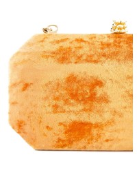 orange Samt Clutch von Tyler Ellis