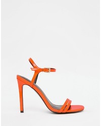 orange Sandaletten von Asos