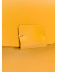 orange Satchel-Tasche aus Leder von Nico Giani
