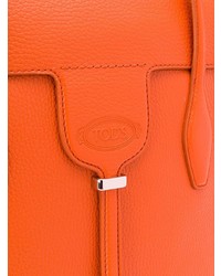 orange Satchel-Tasche aus Leder von Tod's