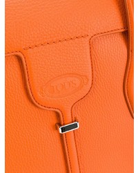 orange Satchel-Tasche aus Leder von Tod's