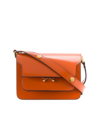 orange Satchel-Tasche aus Leder von Marni