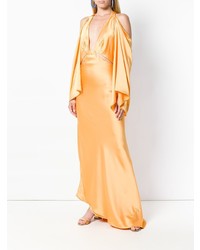 orange Satin Ballkleid von Cult Gaia