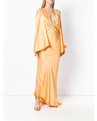 orange Satin Ballkleid von Cult Gaia